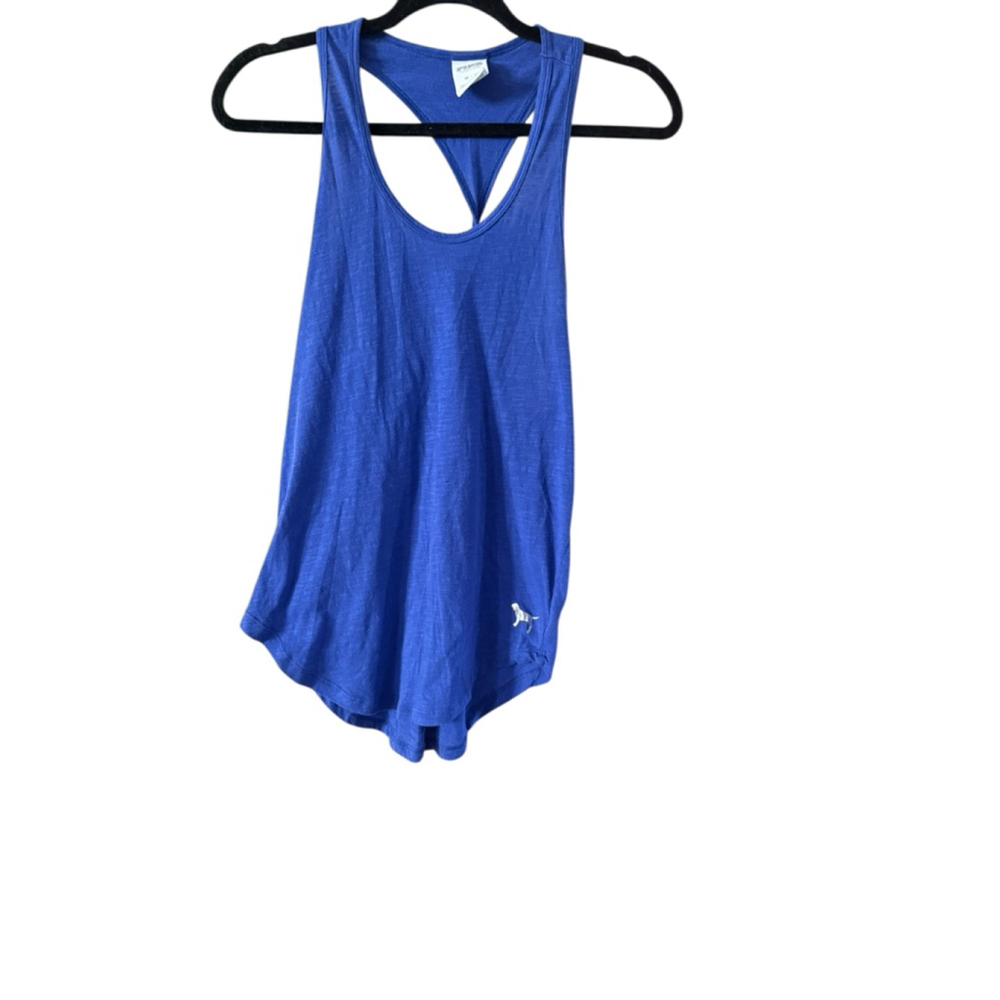 PINK Victoria's Secret Blue Racerback Tank Top XS - Picture 8 of 9